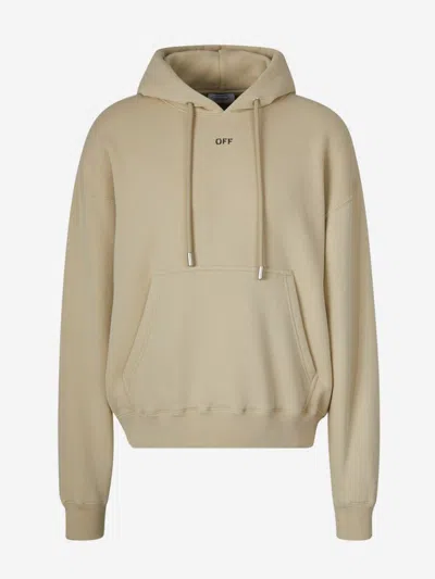 Off-white Oversize Logo Sweatshirt In Logo Printed On The Front