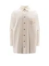 Off-white Off White Men Oversize Shirt With '90s Logo In White