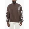 Off-white Oversized Crew-neck Sweatshirt With Print On The Back