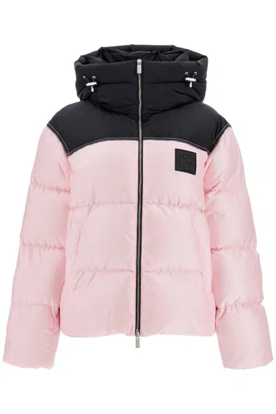 Off-white Patch Arr Nyl Rip Down Puffer In 粉色