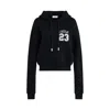 Off-white Ow 23 Embr Cropped Hoodie