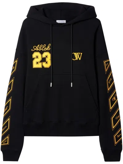 Off-white Off White Skated Hoodie With Ow 23 Logo In Black