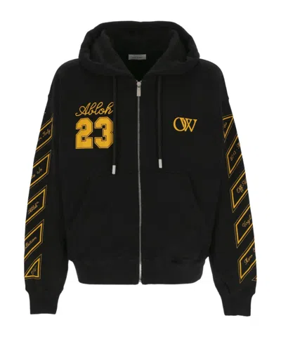 Off-white Off White Skated Hoodie With Ow 23 Logo In Black