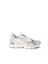 Off-white Light Grey And Silver Sneakers With Mesh In Gray