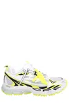 Off-white Mens Yellow Be Right Back Mesh And Faux-leather Low-top Trainers In White Yellow Fluo