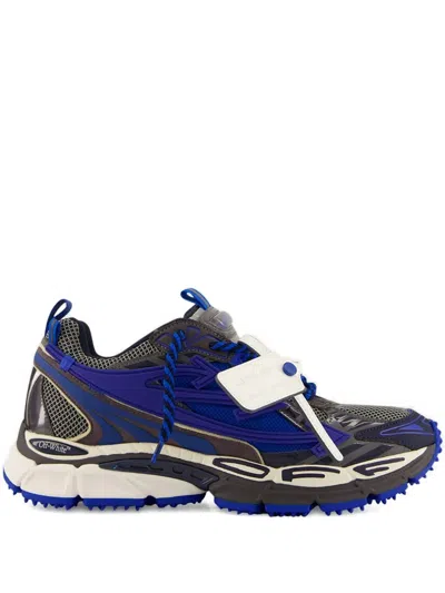Off-white Ow Be Right Back Lace-up Strap Sneakers In Blue