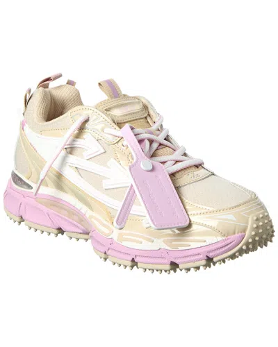 Off-white ™ Ow Be Right Back Leather & Mesh Sneaker In Purple