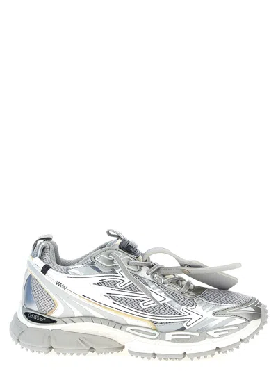 Off-white Ow Be Right Back Sneakers In Silver