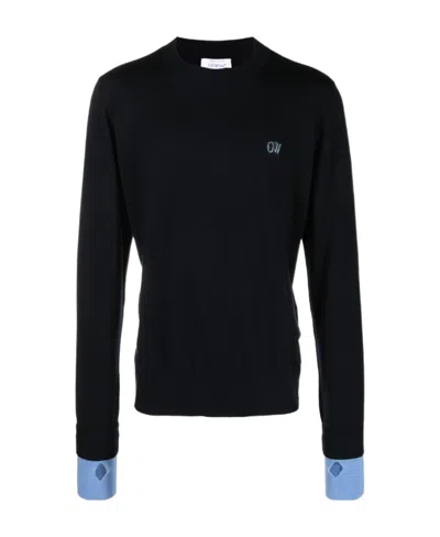 OFF-WHITE OFF-WHITE CREWNECK LONG-SLEEVED JUMPER