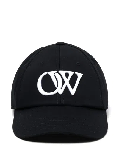 Off-white Ow Drill Baseball Cap In Black