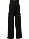OFF-WHITE OFF-WHITE OW EMB DRILL CARGO PANT CLOTHING