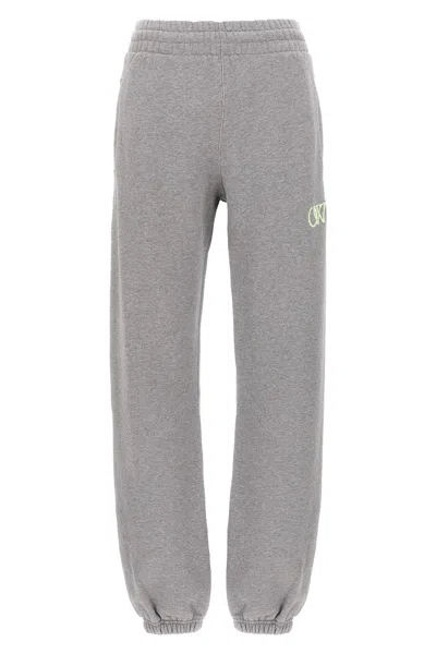 OFF-WHITE OFF-WHITE 'OW' EMBROIDERED JOGGERS
