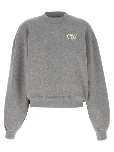 OFF-WHITE OFF-WHITE 'OW' EMBROIDERED SWEATSHIRT