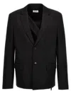 Off-white Off White Ow Wool Blazer In Black