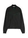 Off-white Ow Face Band Track Top Sweatshirt In Black