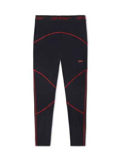 Off-white Ow Golf_leggings In Black