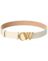 Off-white ™ Ow Initials Leather Belt In White
