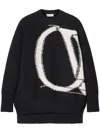 OFF-WHITE OW MAXI SWEATER WITH LOGO