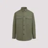 Off-white Logo-embroidered Shirt Jacket In Four Leaf