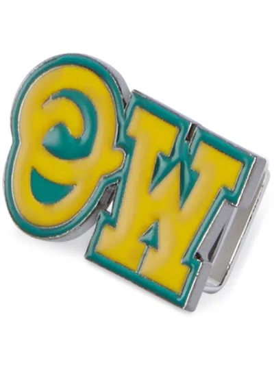 Off-white Ow Shoe Charm In 黄色