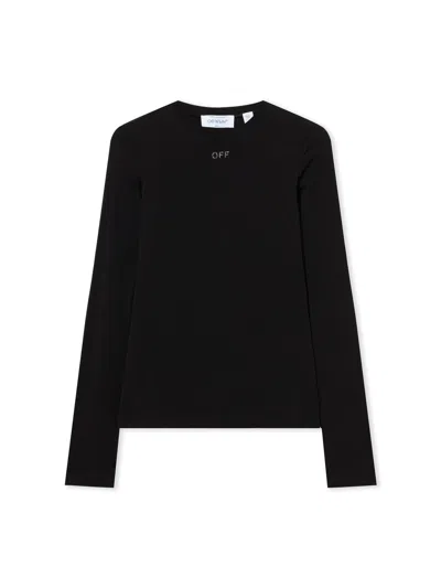 Off-white Ow X Swarovski Second Skin Crewneck In Multi