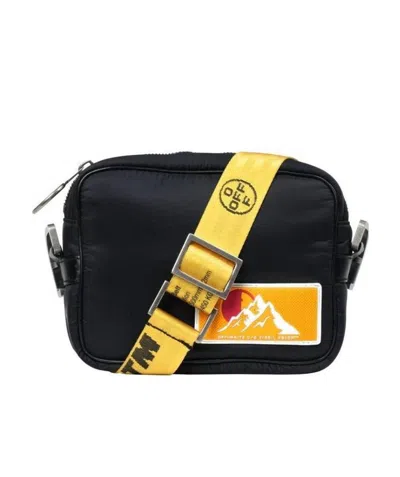 Off-white Padded Logo Shoulder Bag In Black