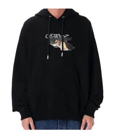 OFF-WHITE OFF-WHITE PAINT ARROW SKATE DRAWSTRING HOODIE