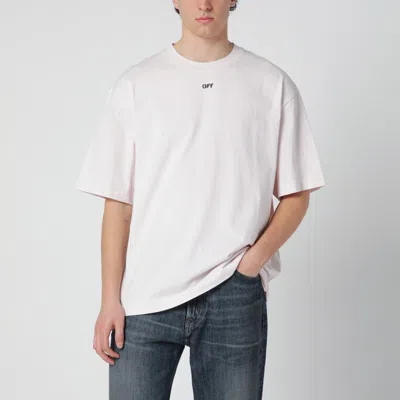 Off-white Paint Arrow Skate T-shirt In Light Mauve In White