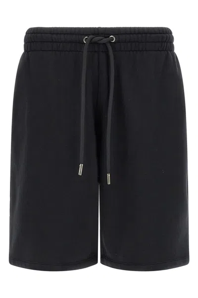 Off-white Paint Diag Skate Printed Drawstring Bermuda Shorts In Black
