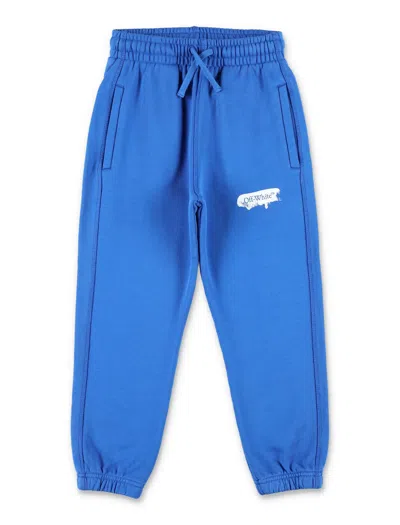 Off-white Kids' Paint Graphic Sweatpants In Navy