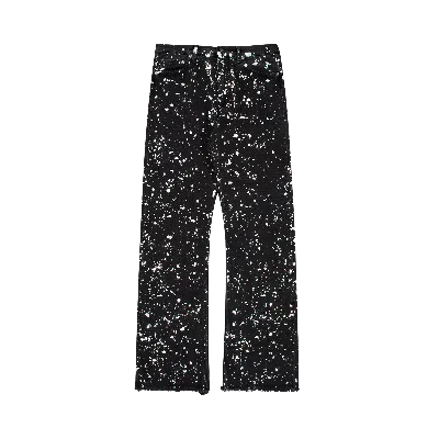 Pre-owned Off-white Paint Relax Slim Jeans 'black'