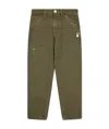Off-white Paint-splatter Straight Trousers In Green