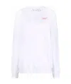 Off-white Painted Arrow-print Sweatshirt In White