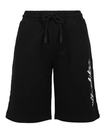 Off-white Painter Logo Sweat Shorts Woman Shorts & Bermuda Shorts Black Size Xl Cotton