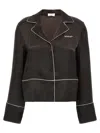 Off-white Pajama Shirt In Black
