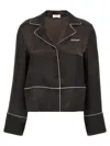 Off-white Pajama Shirt In Black