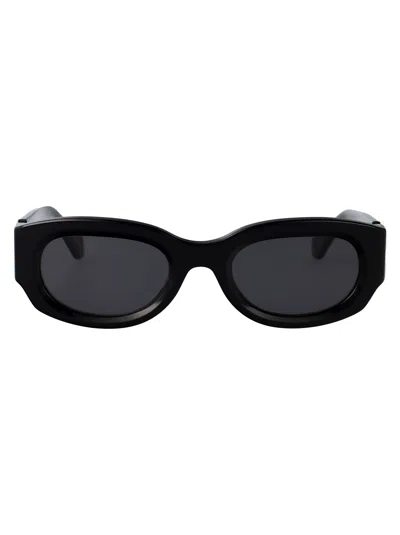 Off-white Palmer Sunglasses In Black Dark Grey