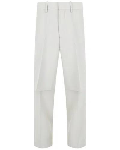 Off-white ™ Panama Double Layered Wool Straight Pant