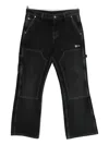 Off-white Panelled Jeans In Black