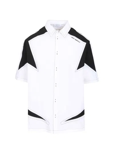 Off-white Panelled Shirt In Multi