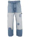 Off-white Meteor Denim Carpenter Pants Man Denim Pants Blue Size 32 Cotton