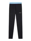Off-white Stretchy Polyester Blend Trousers In Black