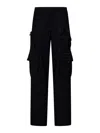 Off-white Off White "satin Toybox" Cargo Trousers In Black