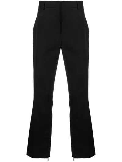 Off-white Pantaloni Sartoriali Dritti In Black