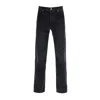 Off-white Men's Tapered Leg Faded Effect Jeans In Black