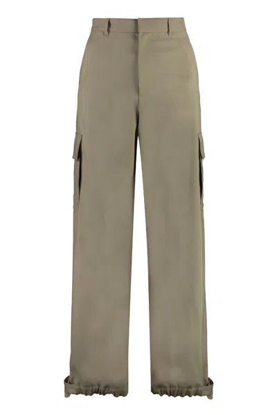 Off-white Technical Fabric Cargo Pants In Beige