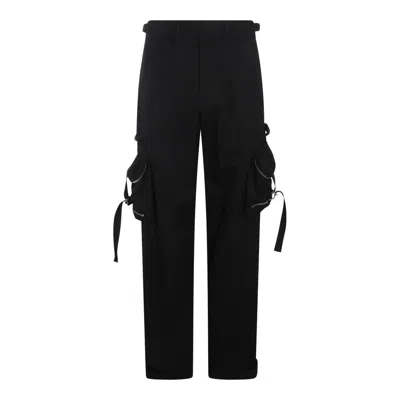 Off-white Trousers In Black
