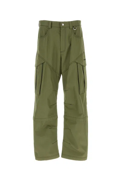 Off-white Pants In Armygreen