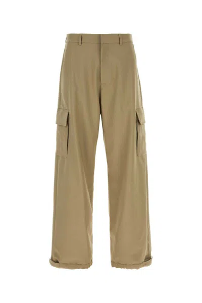 Off-white Off White Pants In Beige O Tan