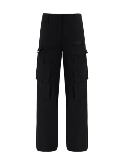 Off-white Trousers In Black/black